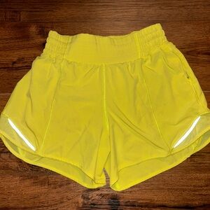 Lululemon Neon Athletic Shorts
